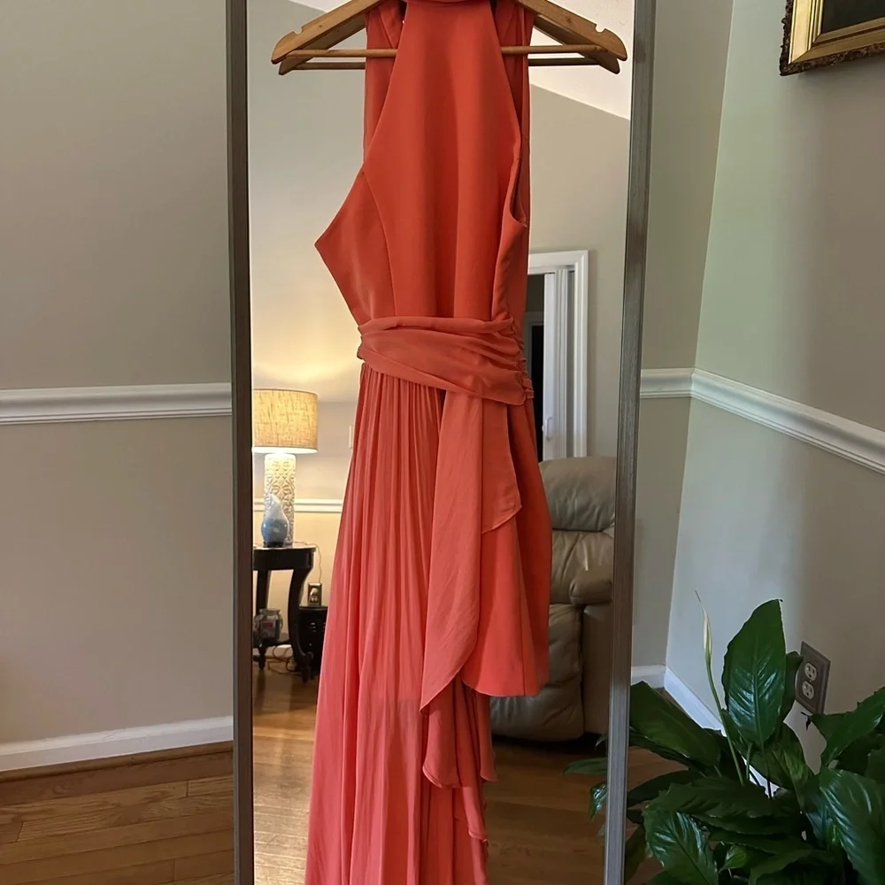 NBD/Revolve Omri Mini Dress in Poppy Orange Elegant Orange Sleeveless Size Large - Picture 6 of 7